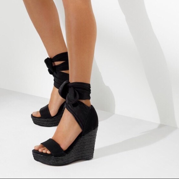 Donald J. Pliner Shoes - Donald J Pliner Crepe-Elastic Espadrille Wedge Donald J. Pliner Shoes - Donald J Pliner Crepe-Elastic Espadrille Wedge